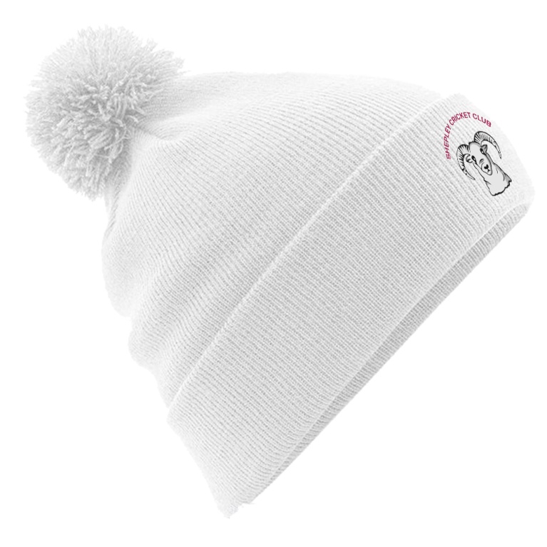Original Pom Pom Beanie : White