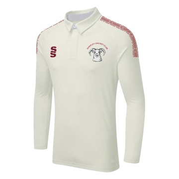 DUAL LONG SLEEVE CRICKET SHIRT (WOMENS)-Ivory